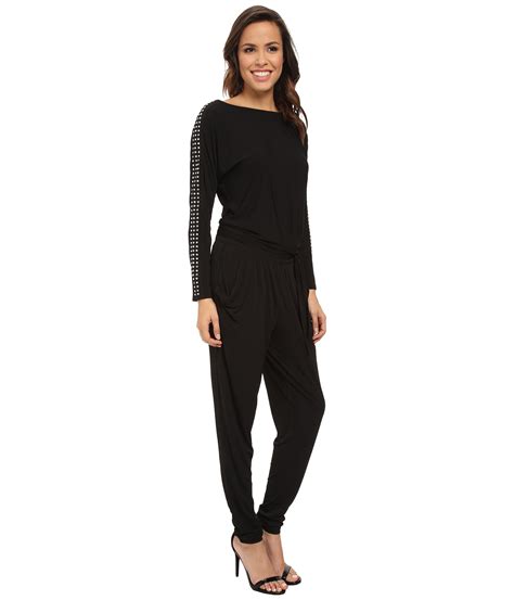 michael kors jumpsuit jeans|michael kors long sleeve jumpsuit.